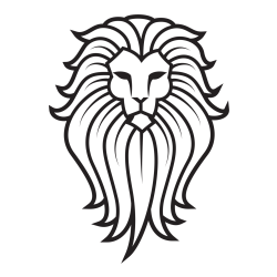 Simple Lion Head Coloring Page