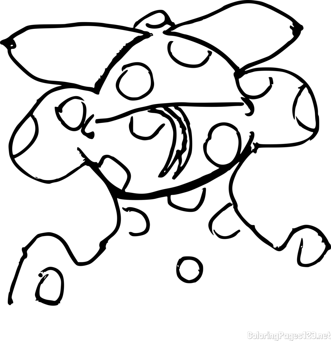 Simple Monster Coloring Page