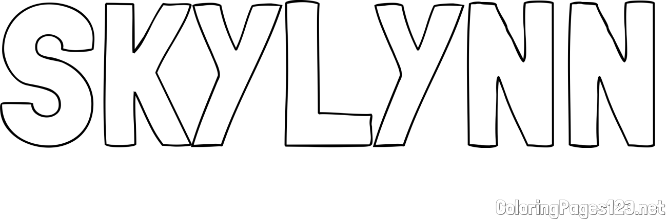 SKYLYNN Coloring Page
