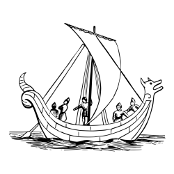 Small Sailboat Coloring Page