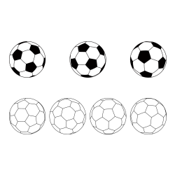 Soccer Balls Coloring Page