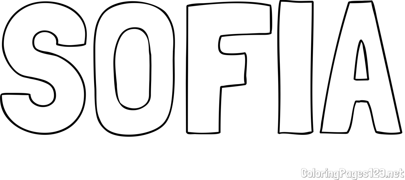 SOFIA Coloring Page
