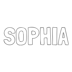 SOPHIA Coloring Page