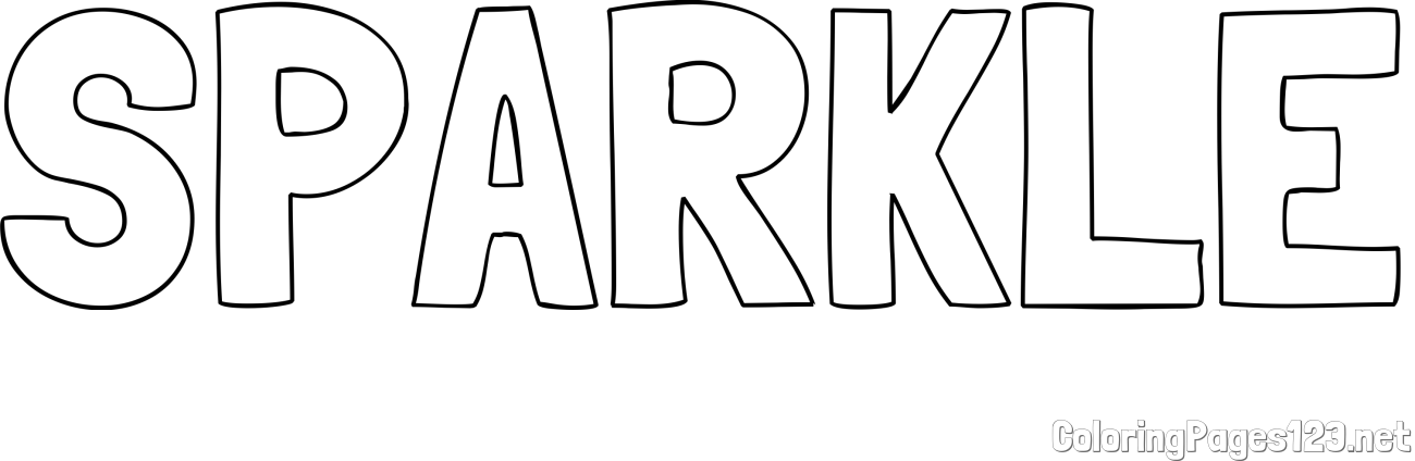 SPARKLE Coloring Page
