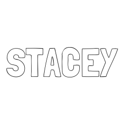 Online Created Coloring Page - STACEY Coloring Page