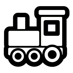 Steam Locomotive Coloring Page for Young Kids