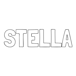 STELLA Coloring Page