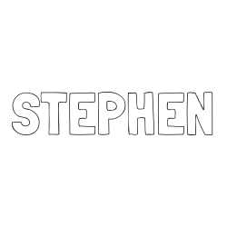 Online Created Coloring Page - STEPHEN Coloring Page