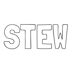 Online Created Coloring Page - STEW Coloring Page