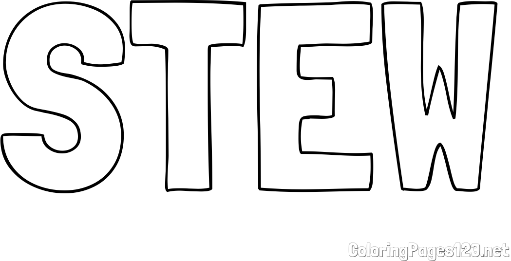 STEW Coloring Page