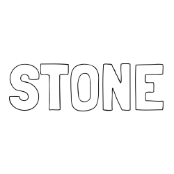 Online Created Coloring Page - STONE Coloring Page