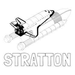 Online Created Coloring Page - STRATTON Coloring Page and Space Shuttle Discovery Coloring Page