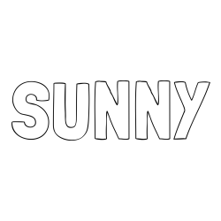 Online Created Coloring Page - SUNNY Coloring Page