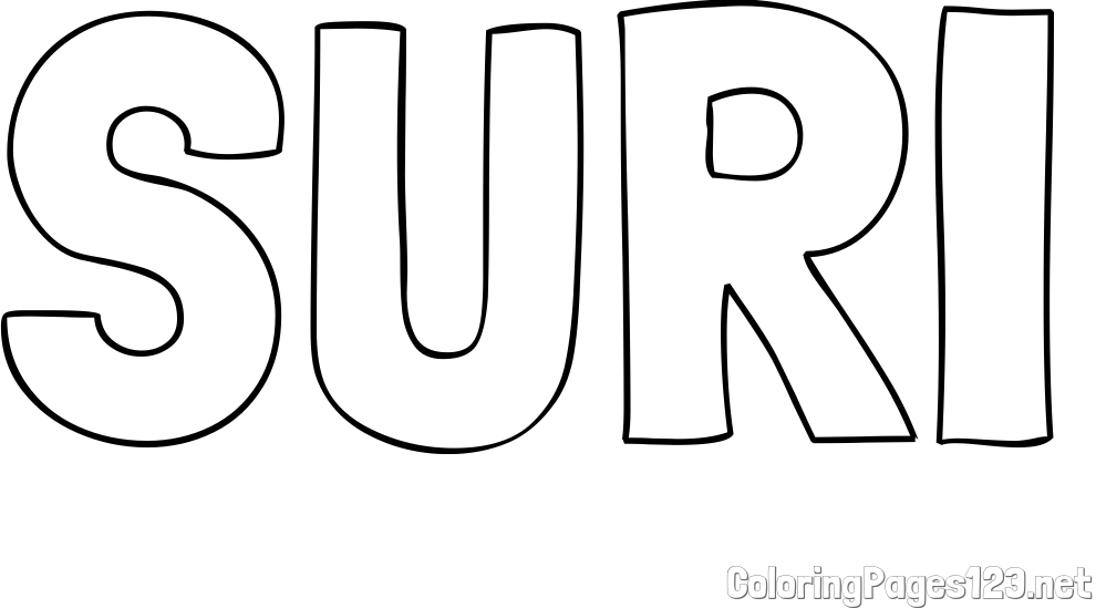 SURI Coloring Page