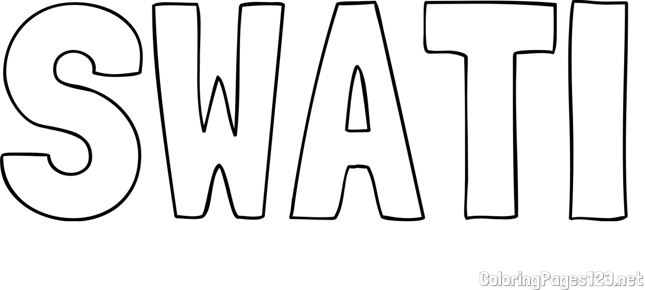 SWATI Coloring Page
