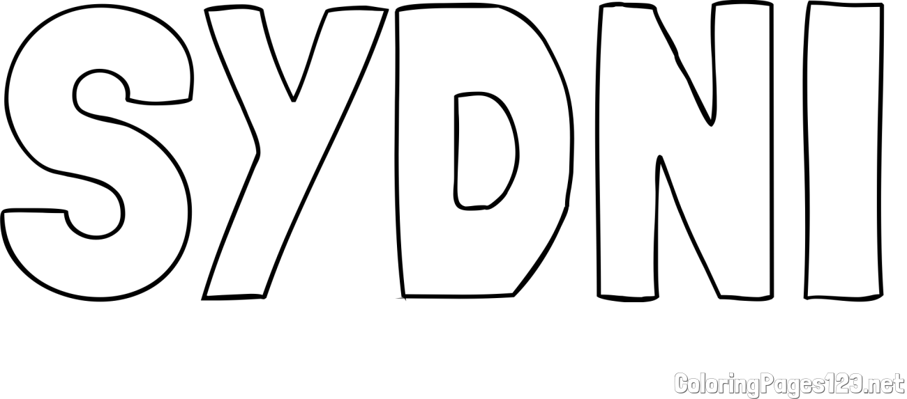SYDNI Coloring Page