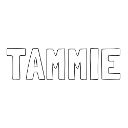 Online Created Coloring Page - TAMMIE Coloring Page