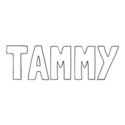 Online Created Coloring Page - TAMMY Coloring Page