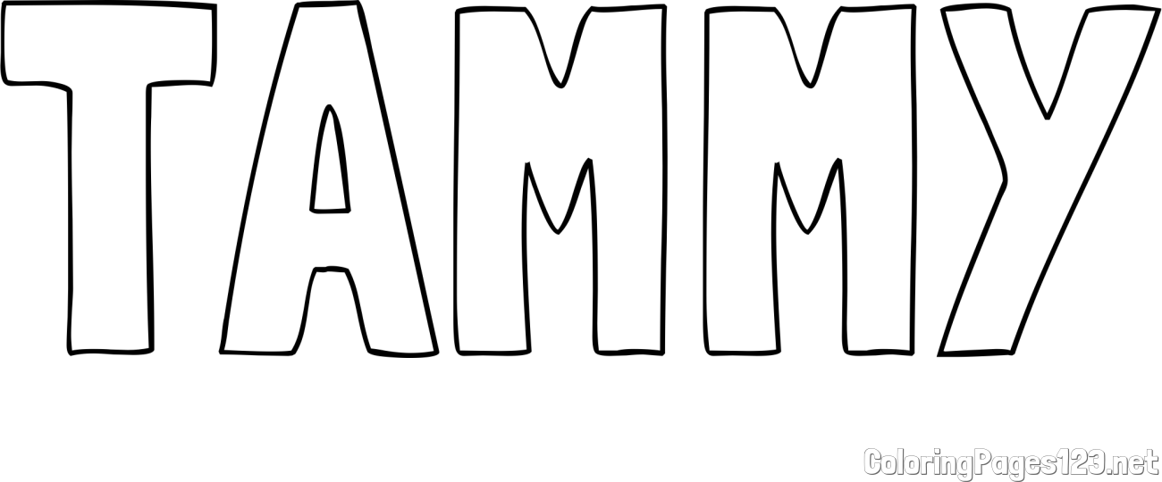 TAMMY Coloring Page