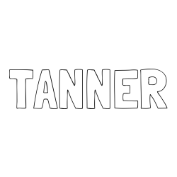 Online Created Coloring Page - TANNER Coloring Page