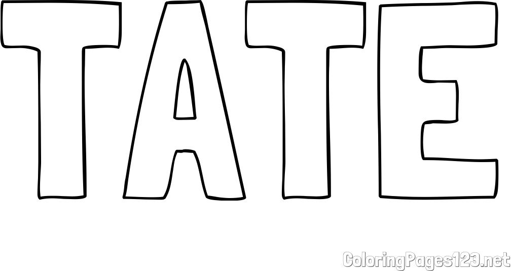 TATE Coloring Page