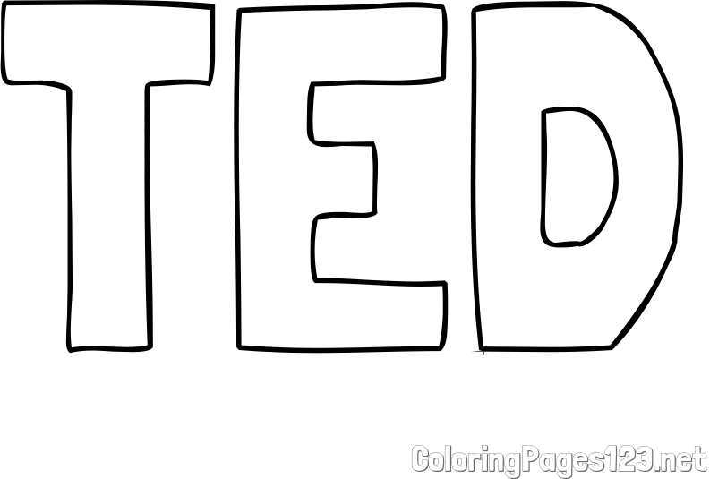 TED Coloring Page