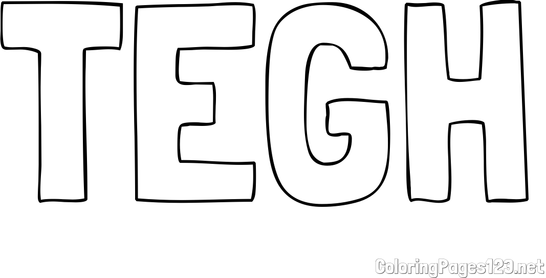 TEGH Coloring Page