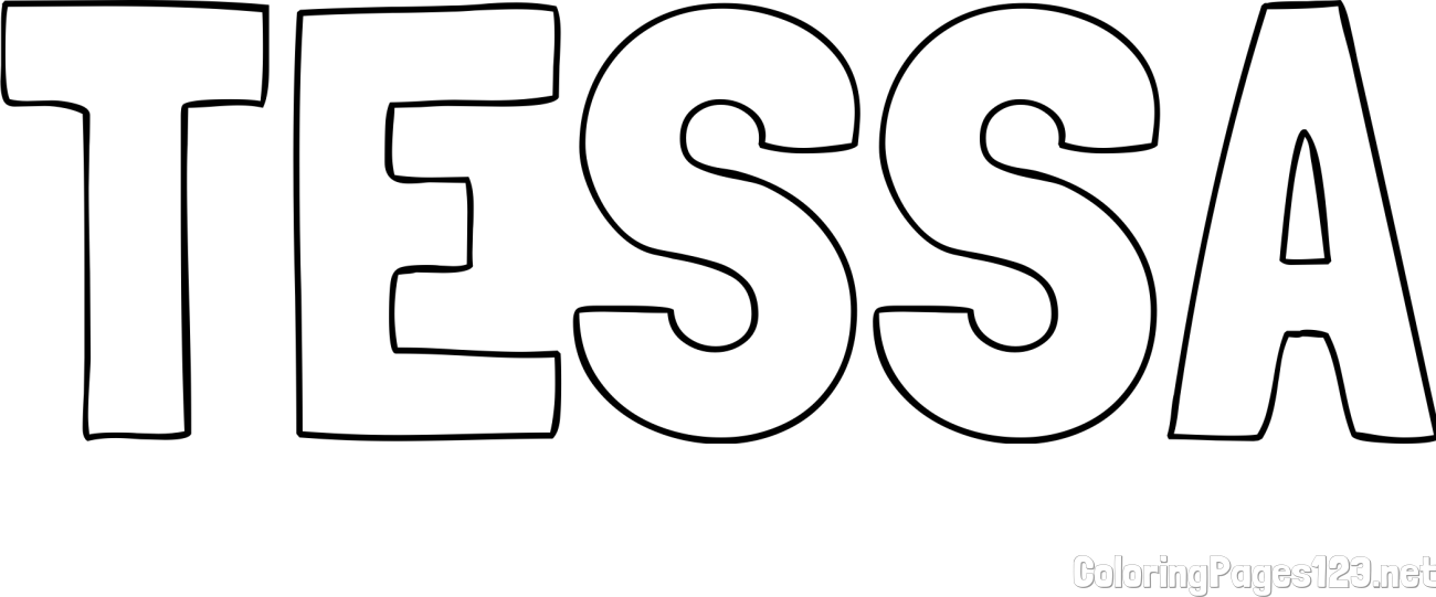 TESSA Coloring Page