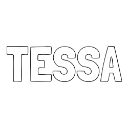 Online Created Coloring Page - TESSA Coloring Page