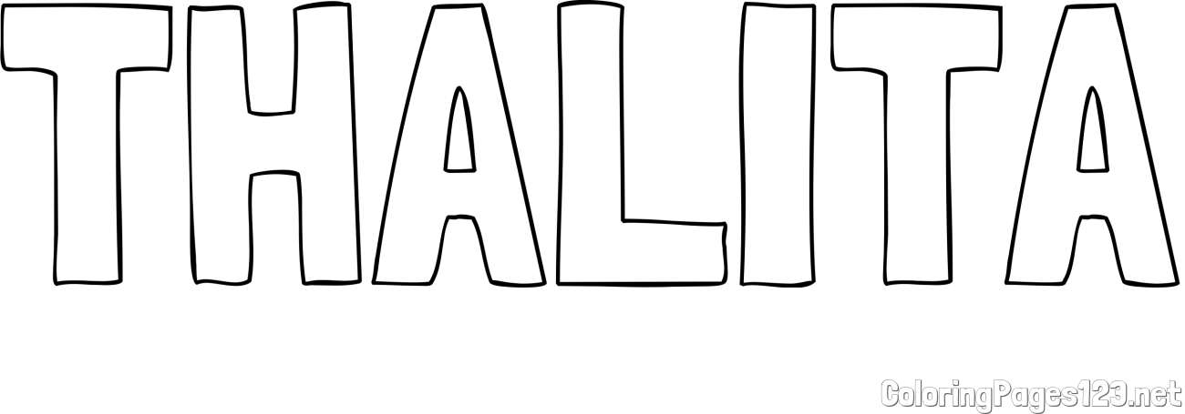 THALITA Coloring Page