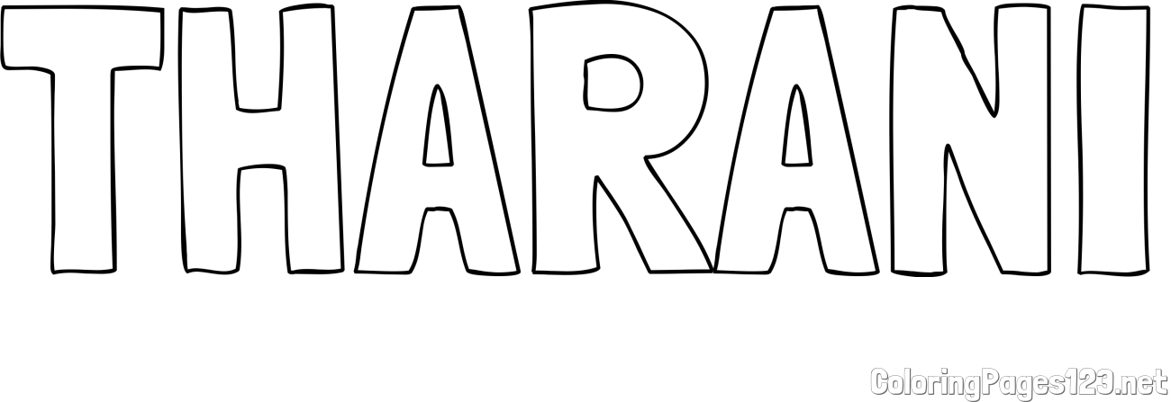 THARANI Coloring Page