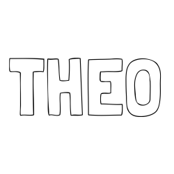 THEO Coloring Page