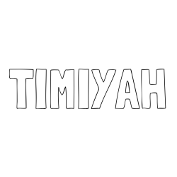 TIMIYAH Coloring Page