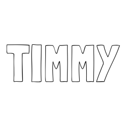 Online Created Coloring Page - TIMMY Coloring Page