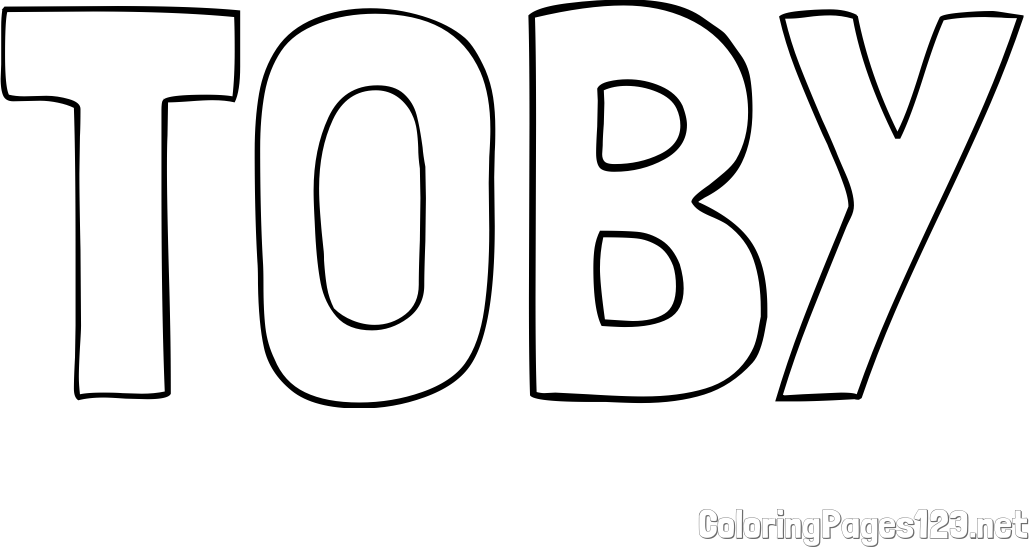 TOBY Coloring Page