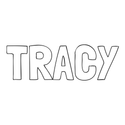 Online Created Coloring Page - TRACY Coloring Page