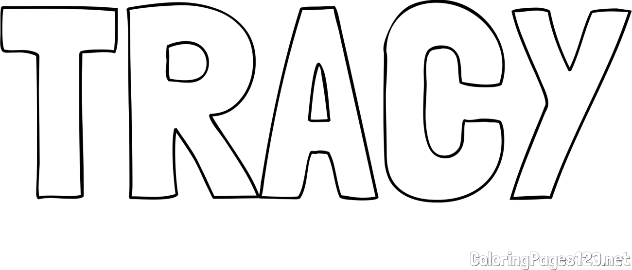 TRACY Coloring Page
