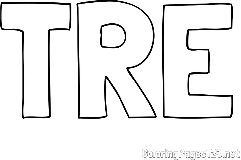 TRE Coloring Page