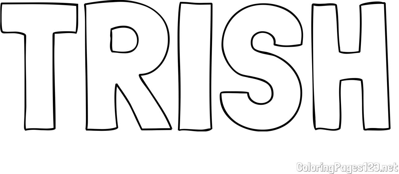 TRISH Coloring Page