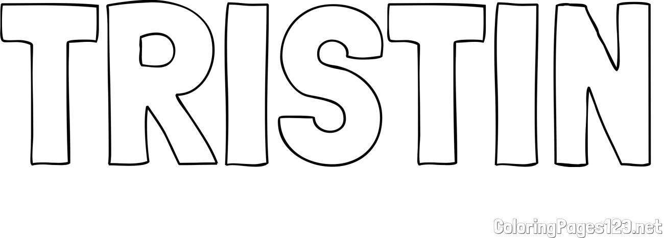 TRISTIN Coloring Page