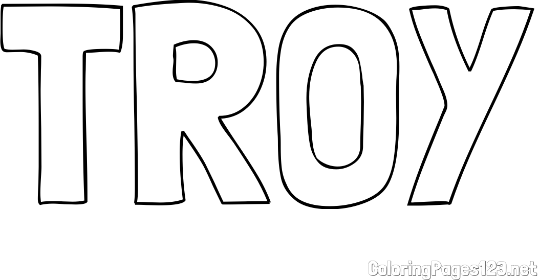 TROY Coloring Page