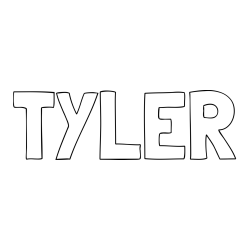 Online Created Coloring Page - TYLER Coloring Page
