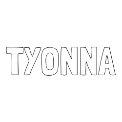 Online Created Coloring Page - TYONNA Coloring Page