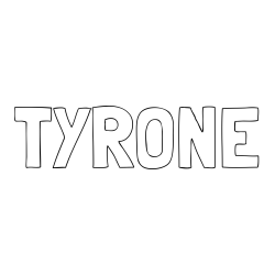 Online Created Coloring Page - TYRONE Coloring Page