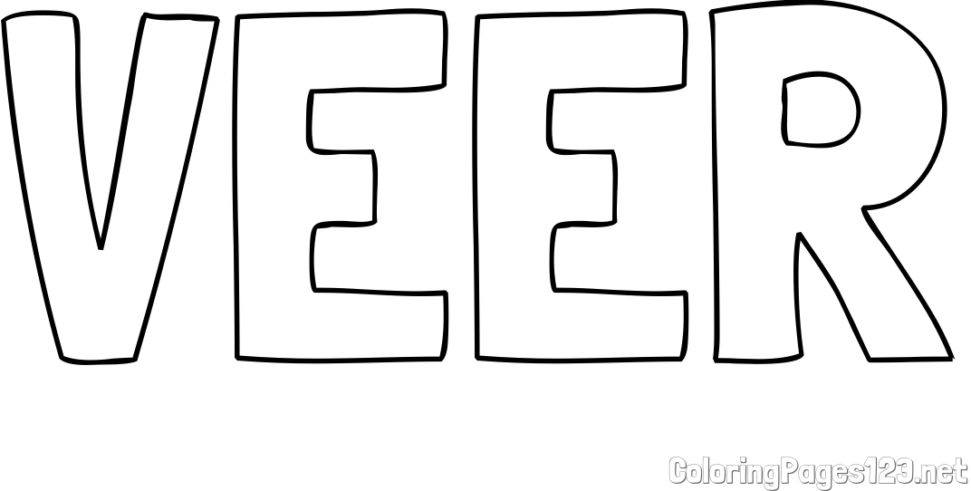 VEER Coloring Page