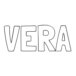 Online Created Coloring Page - VERA Coloring Page