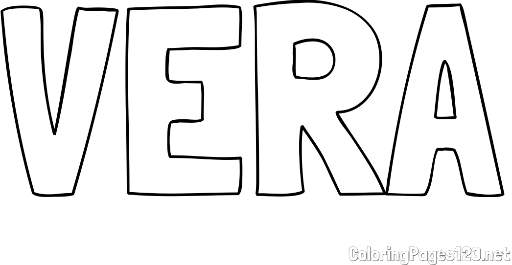 VERA Coloring Page