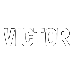 Online Created Coloring Page - VICTOR Coloring Page