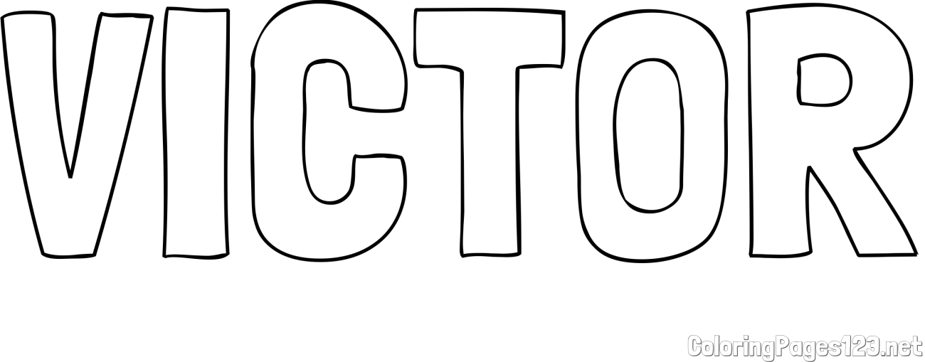 VICTOR Coloring Page