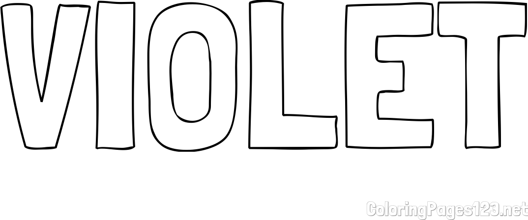 VIOLET Coloring Page